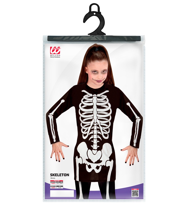 Costum Schelet Rochie Halloween Fetita