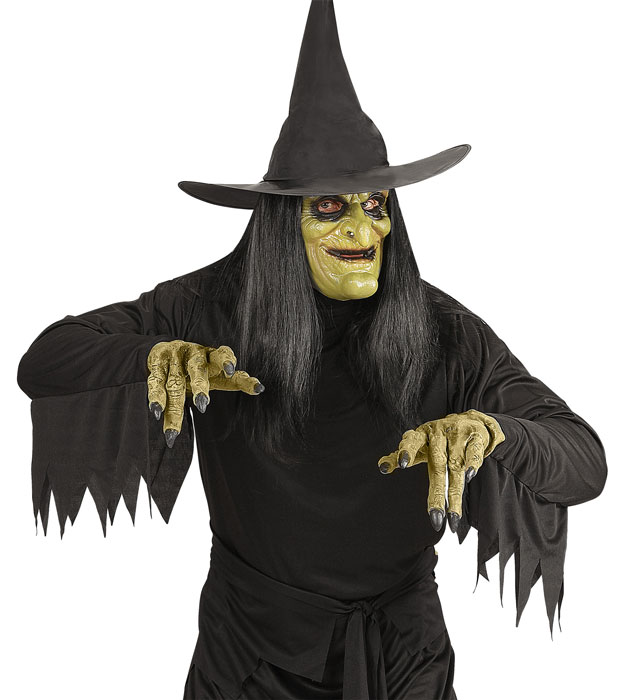Masca Vrajitoare Halloween Cu Peruca