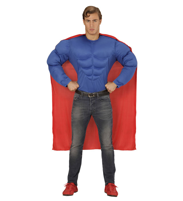 Costum Supererou Bluza si Pelerina