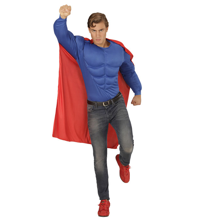 Costum Supererou Bluza si Pelerina