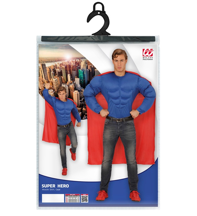 Costum Supererou Bluza si Pelerina