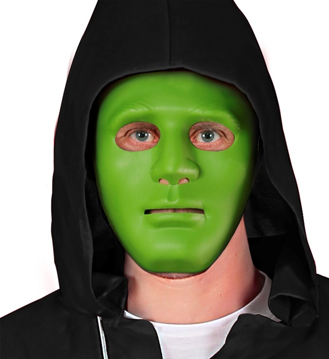 Masca Anonymous Verde