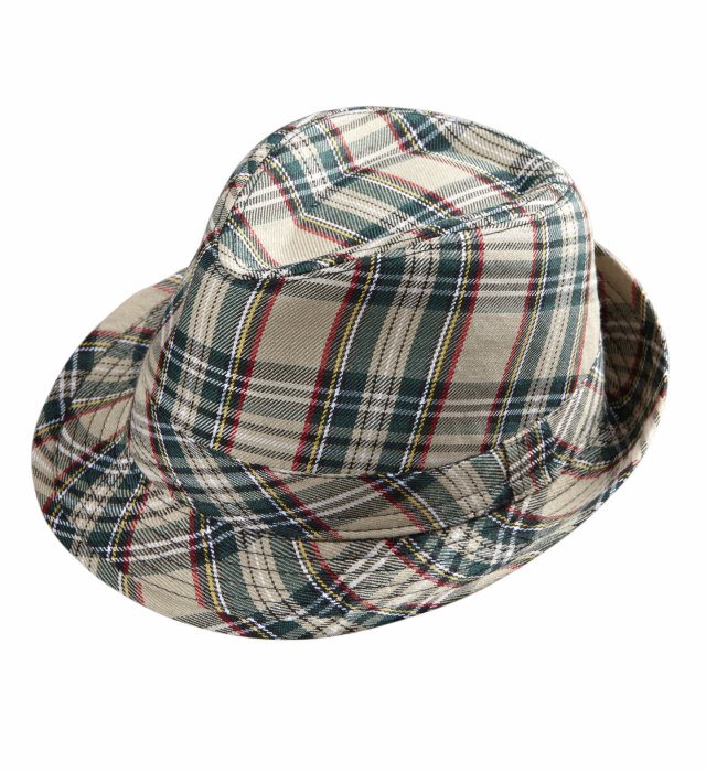 Pălărie Fedora Carouri Bej