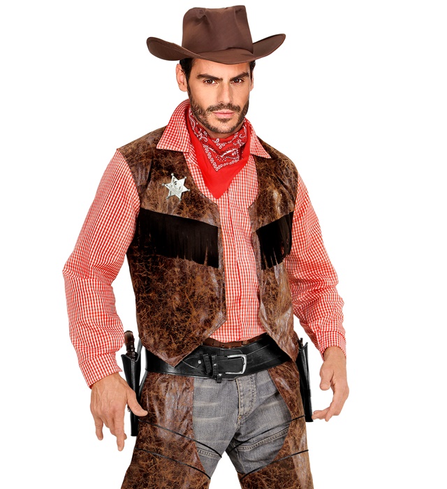 Centură Dubla Neagră Cowboy