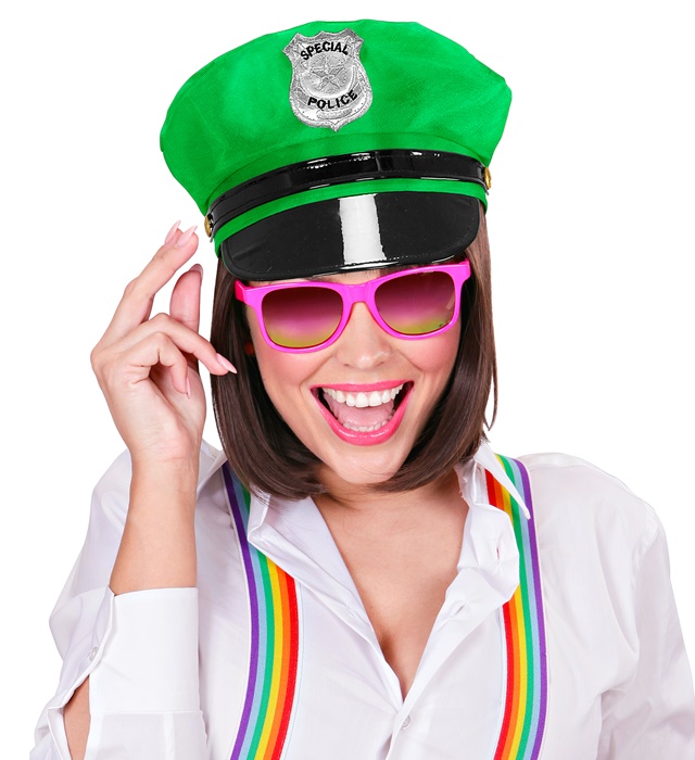Pălărie Politist Verde Neon