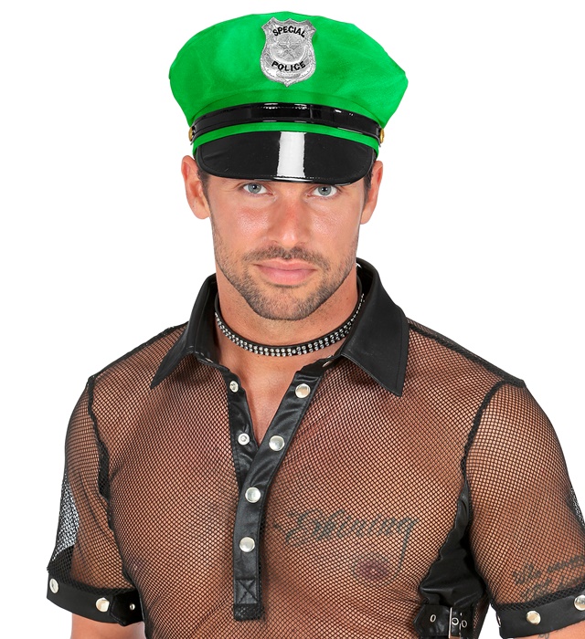 Pălărie Politist Verde Neon