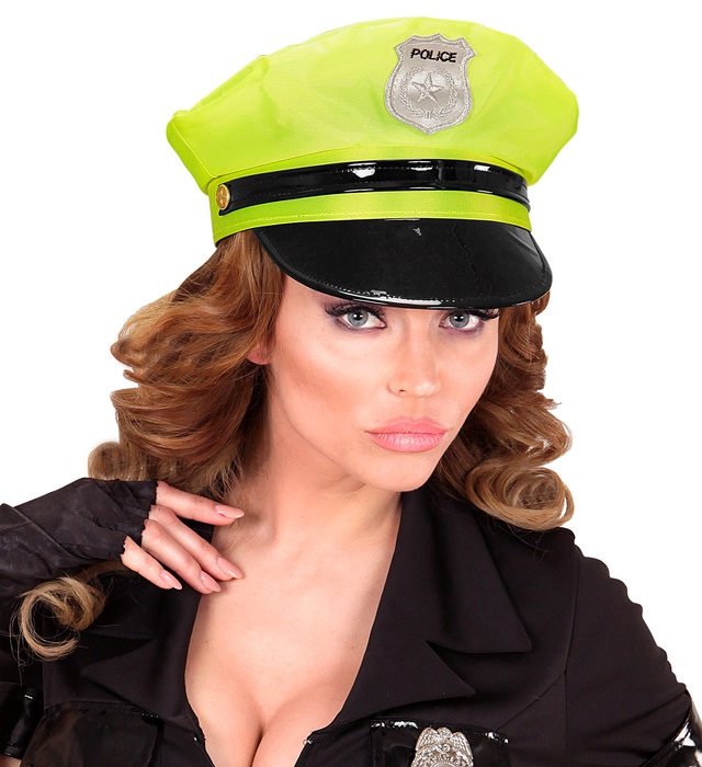 Pălărie Politist Galben Neon