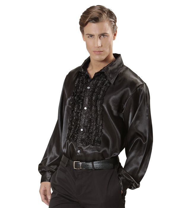 Camasa Neagra Satin