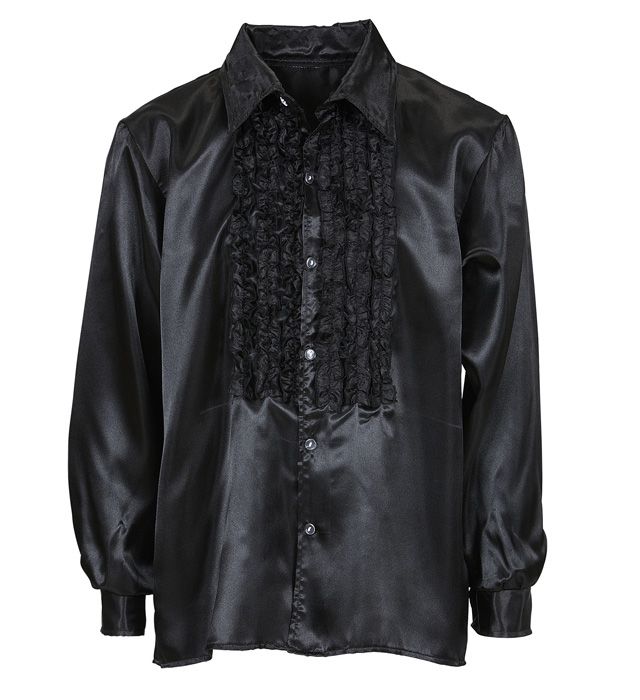 Camasa Neagra Satin