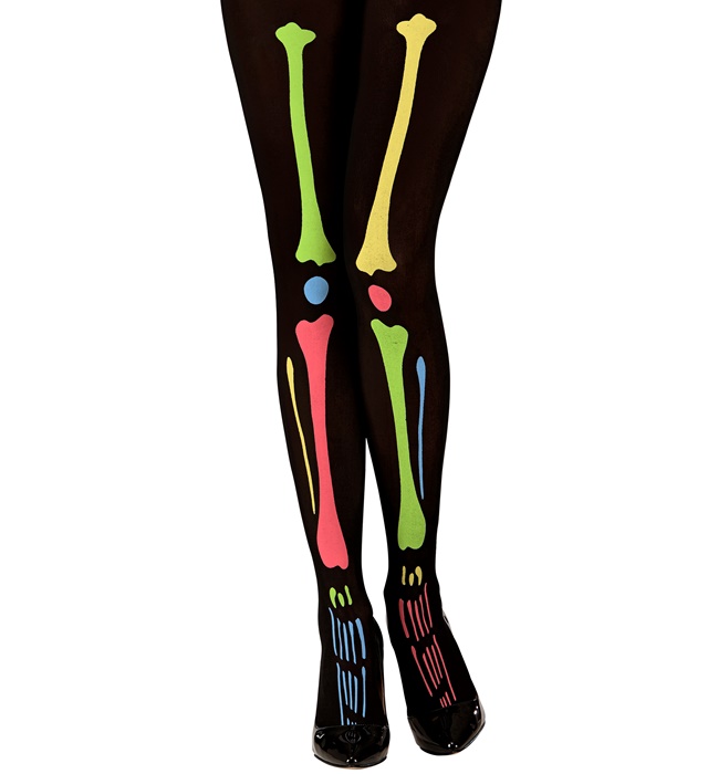Ciorapi Schelet Neon