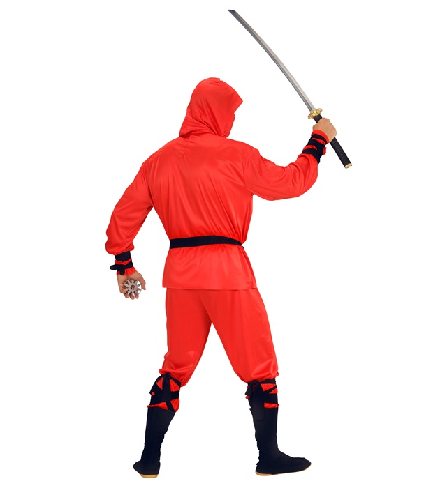 Costum Ninja Roșu Adult