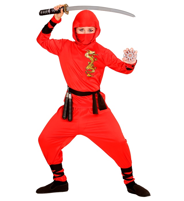 Costum Ninja Dragon Rosu