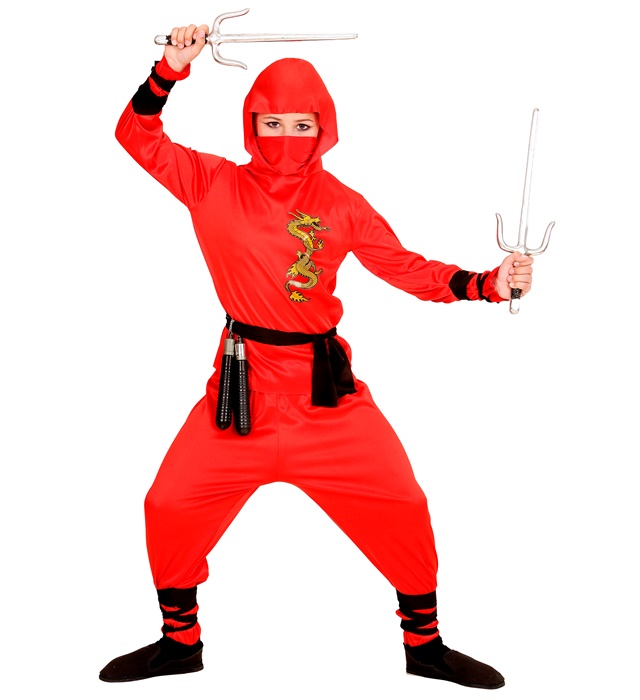 Costum Ninja Dragon Rosu