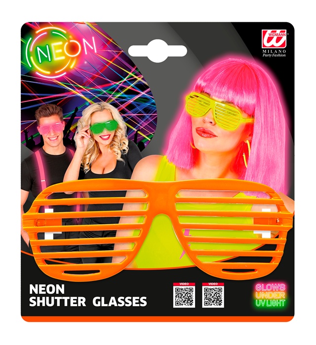 Ochelari Disco Neon Portocalii