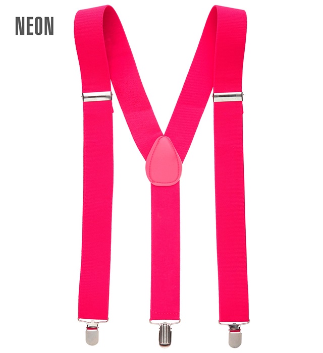 Bretele Neon Roz