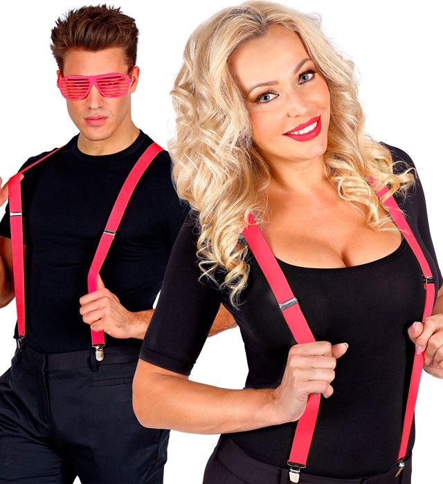 Bretele Neon Roz