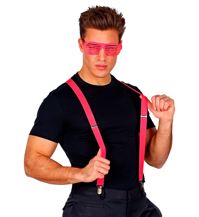 Bretele Neon Roz