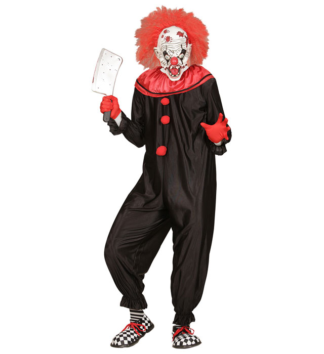 Costum Clown Salopeta Neagra