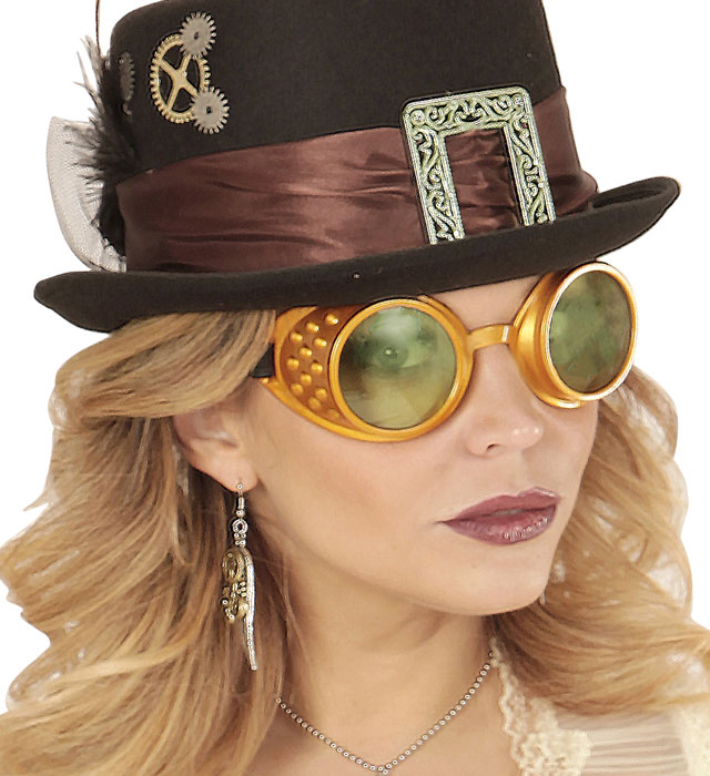 Ochelari Steampunk Aurii