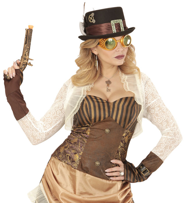 Ochelari Steampunk Aurii