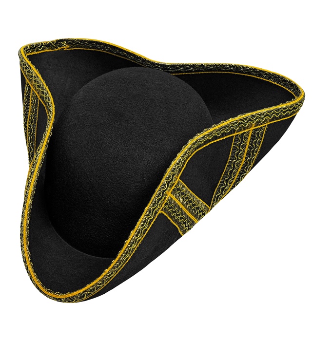 Palarie Tricorn Neagra