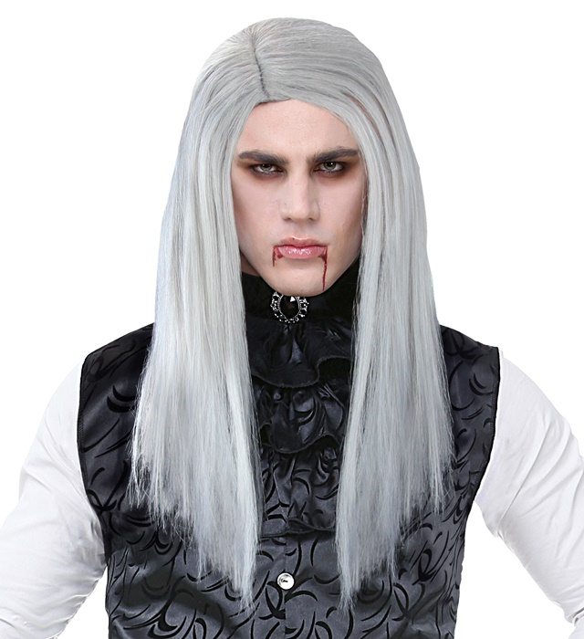 Peruca Vampir Gri Adult
