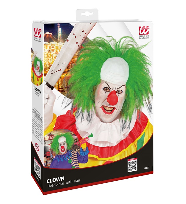Peruca Clown Verde