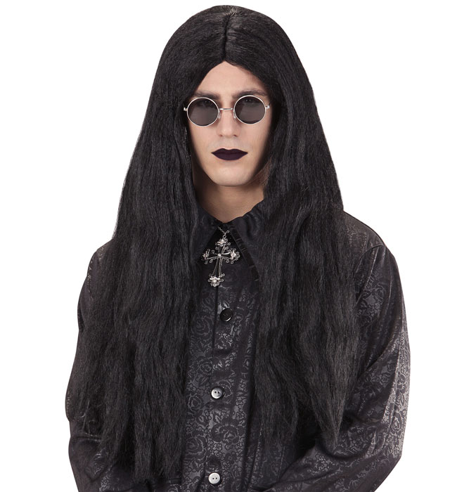 Peruca Lunga Neagra Adult