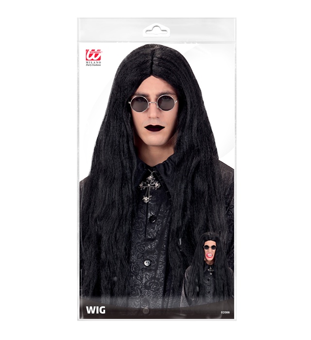 Peruca Lunga Neagra Adult