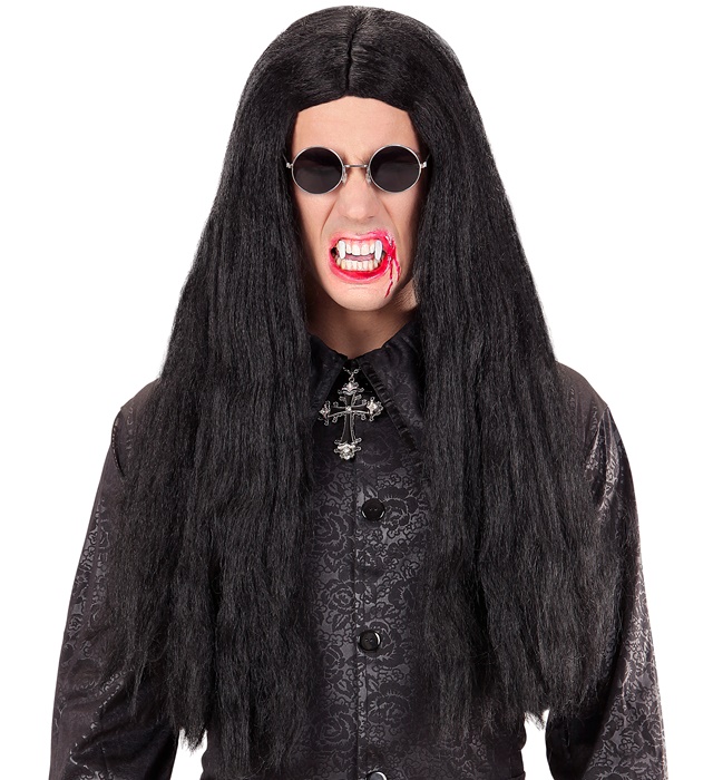 Peruca Lunga Neagra Adult