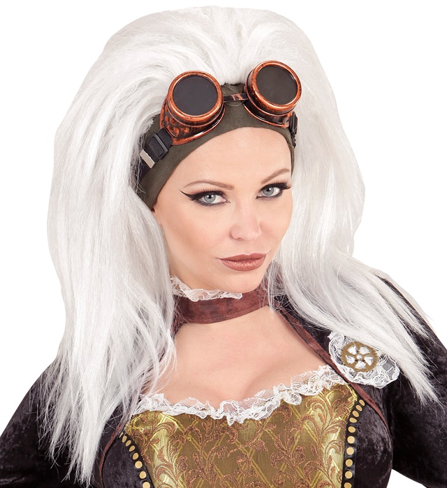 Peruca Steampunk Cu Ochelari