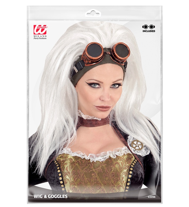 Peruca Steampunk Cu Ochelari