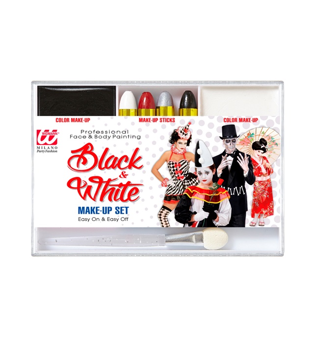 Set Machiaj Alb Negru