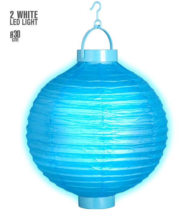 Lampion Luminos Albastru