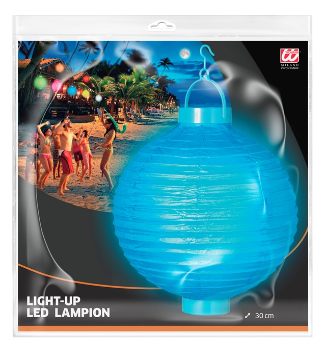Lampion Luminos Albastru
