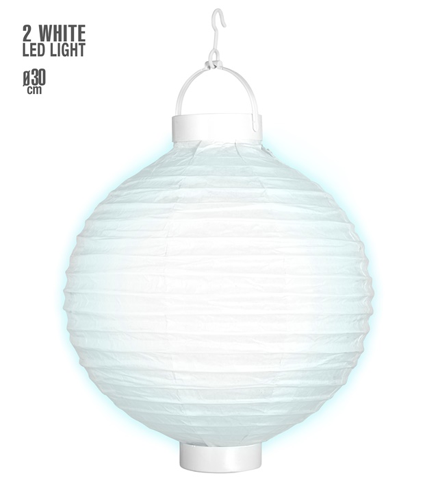 Lampion Luminos Alb