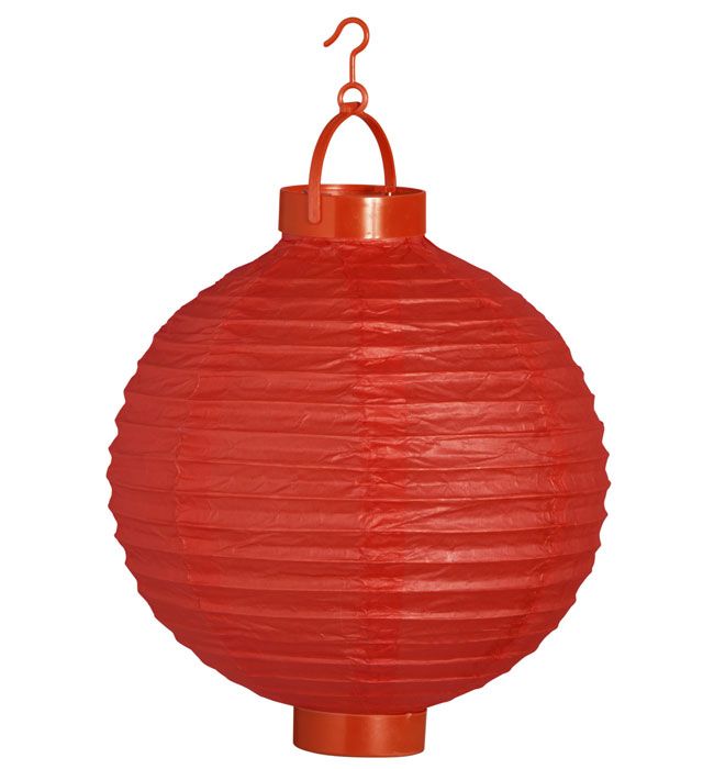 Lampion Luminos Rosu