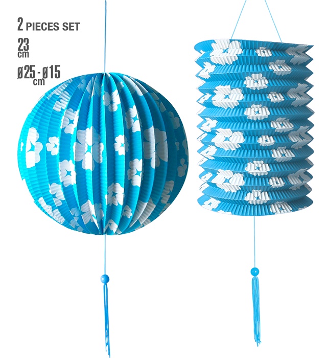 Set 2 Piese Decor Albastru