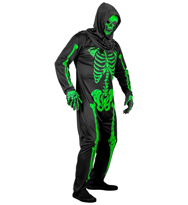 Costum Schelet Verde Neon