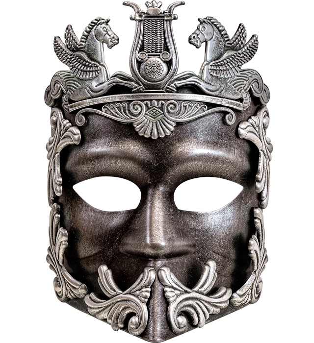 Mască Greek Silver