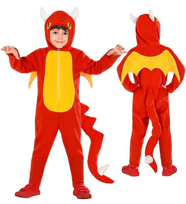 Costum Dragon Rosu Copii