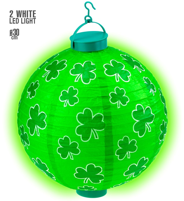 Lampion Luminos Verde Trifoi St Patrick
