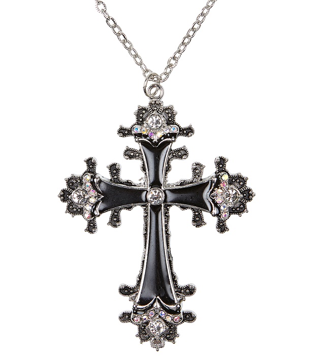 Colier Cruce Neagra