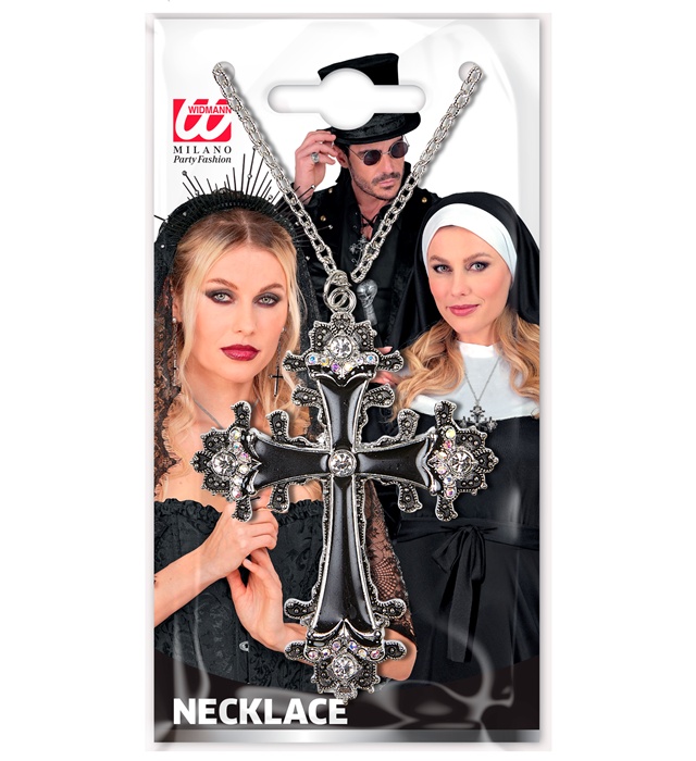 Colier Cruce Neagra
