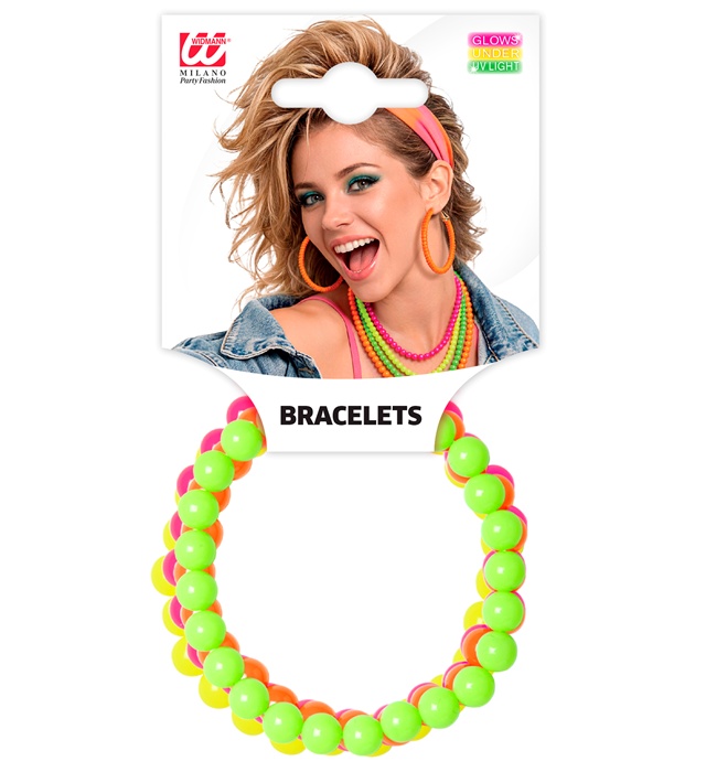 Set Brățări Disco Neon
