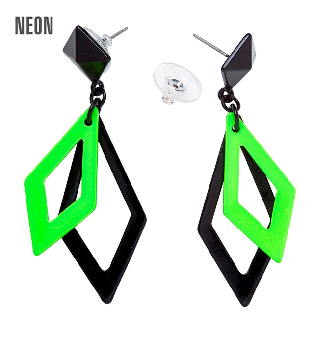 Cercei Disco Verde Neon