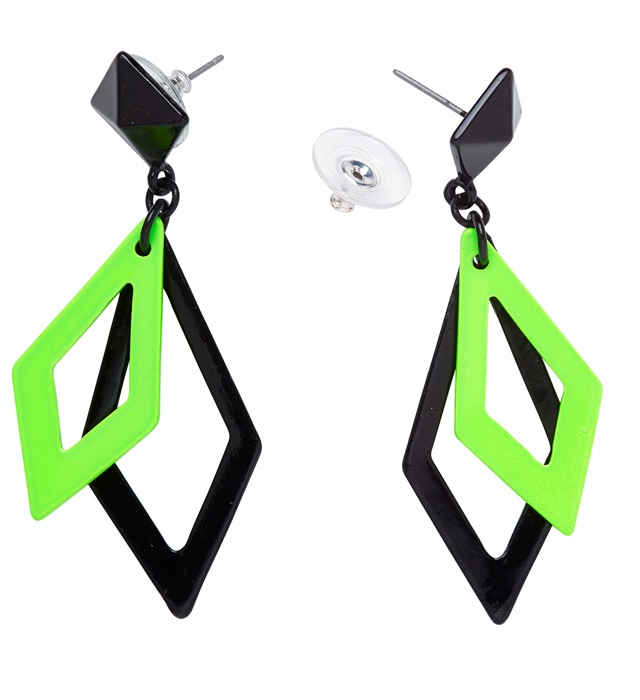 Cercei Disco Verde Neon