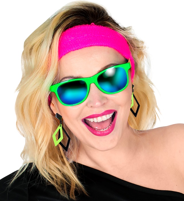 Cercei Disco Verde Neon