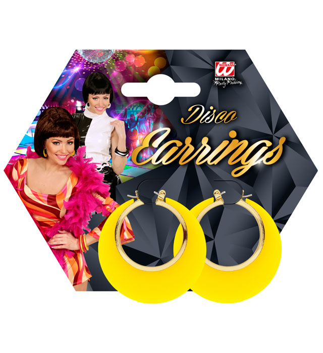 Cercei Disco Galbeni