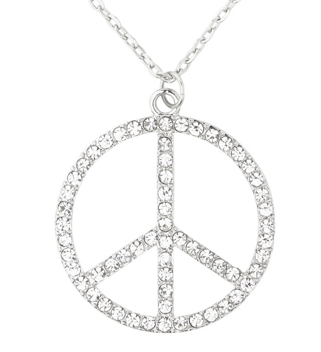 Semn Hippie Cu Strasuri